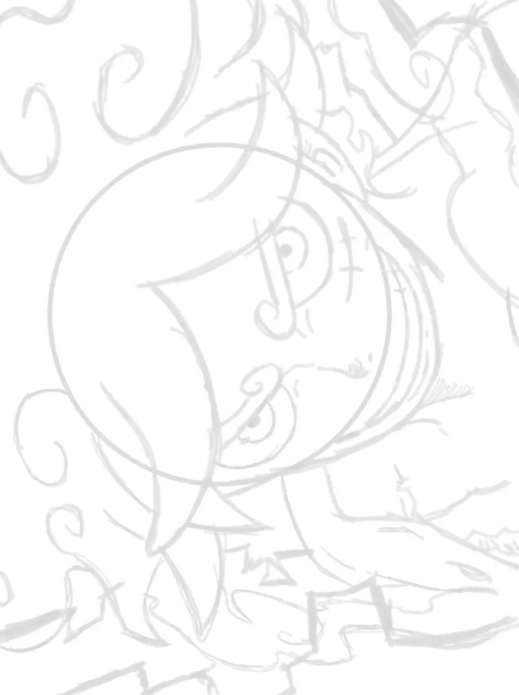 Sketch de Luffy Gear5